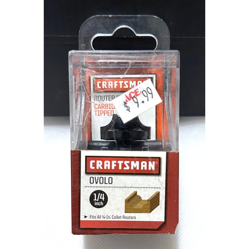 NEW Craftsman 9 99756 1/4" Ovolo Carbide Tipped Router Bit Collet 1/4 Inch